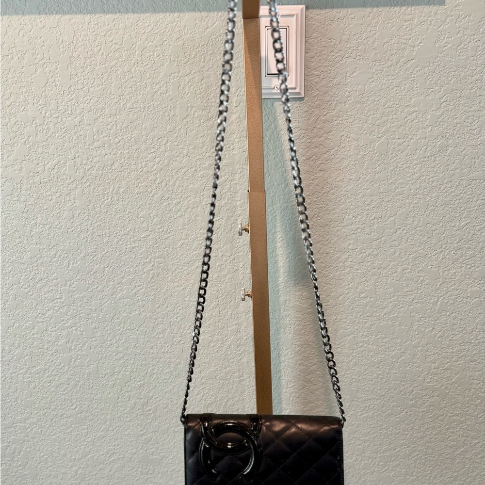 CHANEL Quilted Cambon Ligne Wallet